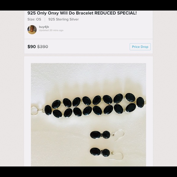 925 Silver &Onyx REAL! REDUCED SELLER LOSS FAB - Picture 2 of 8